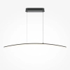 Łukowa lampa wisząca liniowa Curve MOD243PL-L18BK LED 15W 3000-4000K czarna