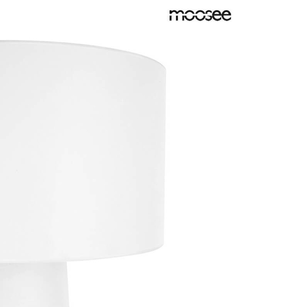 Materiałowa lampa podłogowa Kas MSE1501100333 Moosee do salonu biała