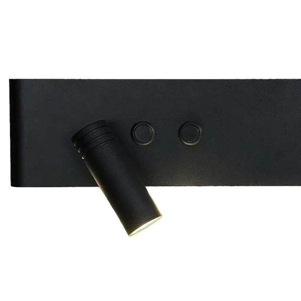 Ledowy kinkiet naścienny Resort ML1568 LED 10W+3W 4000K czarny