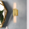 Łazienkowa lampa naścienna Marvele MARVELE-2WB-AB-OPAL IP44 mosiądz