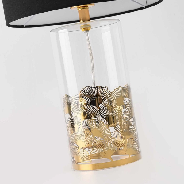 Stołowa lampa dekoracyjna Sunflower LP-818/1T BK czarny złoty