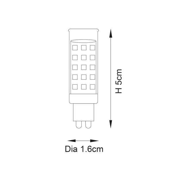 Żarówka kapsułka dioda G9 104038 LED 3,5W 4000K biała