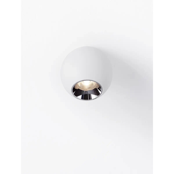Kulista lampa sufitowa BAZENIO LE45519 LED 13W 3000K kula ball biała