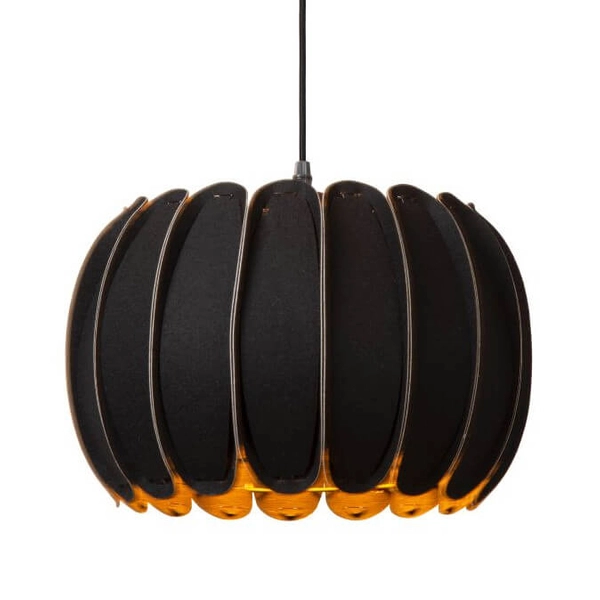 Lampa wisząca filcowa Spencer 34445/30/30 do salonu czarna