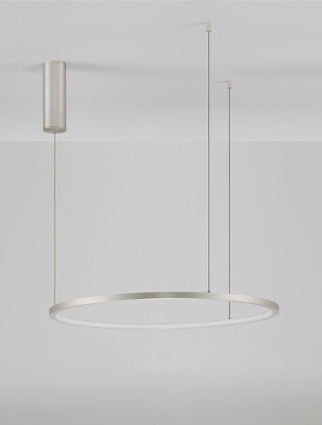 Zwisowa lampa TOLUCA LE42786 Luces Exclusivas LED 36W 3000K ring srebrny