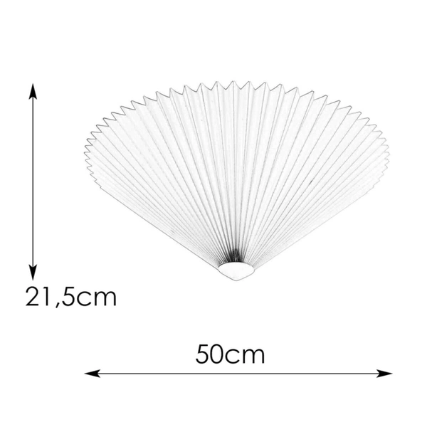 Materiałowa lampa przysufitowa Plisado 108702 Markslojd biały