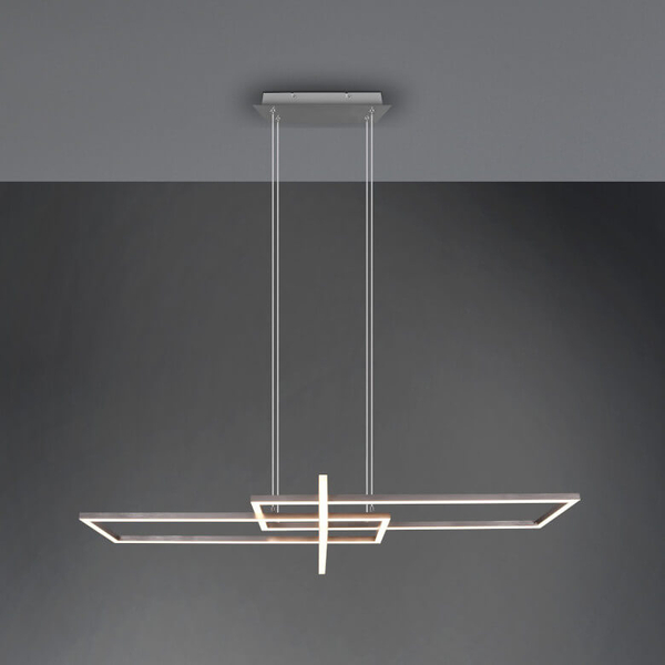 Lampa wisząca ściemnialna ZENITRA DL307320310 LED 34W 3000K srebrna