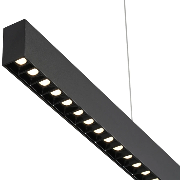Podłużna lampa wisząca Sigi PL0126-BK Yaskr LED 36W 3000K belka czarna