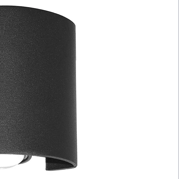 Kikiet ścienny do ogrodu Ortelo OWL-451-1-BL Italux LED 2W 3000K IP54 czarna