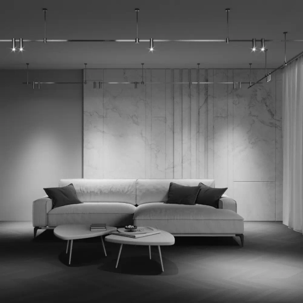 Szynowa lampa magnetyczna Focus TR143-1-5W2.7K-W-BS-DE LED 5W 2700K mosiądz