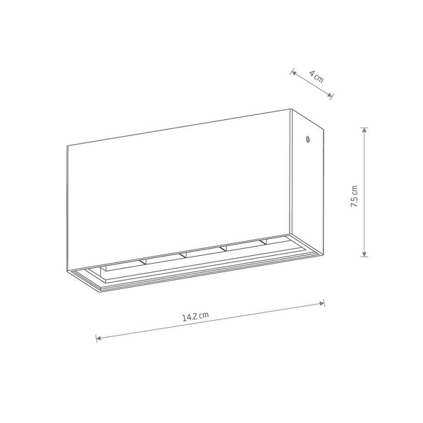 Sufitowa lampa Pix 11367 Nowodvorski LED 10W 3000K IP54 podłużna czarna