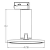 Lampa do szynoprzewodu Aquilion LP-220/1R WH 1F LED 12W 3000K biała