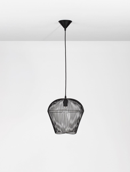 Wisząca lampa industrialna LE42929 do sypialni czarna