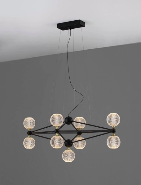 Lampa wisząca BOYA LE42738 LED 42W 3200K z funkcją ściemniania czarna