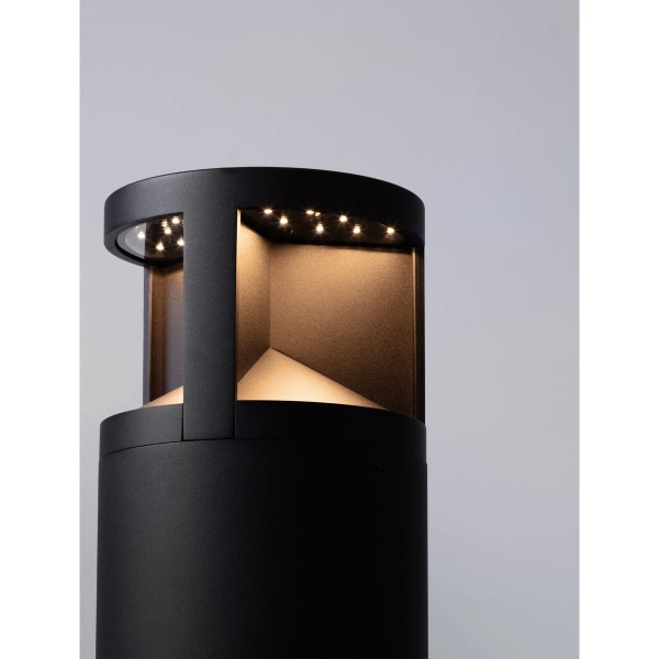 Stojąca lampa na taras NEVARRO LE75127 LED 24W 3000K IP65 czarna