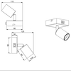 Ścienna LAMPA loftowa VANNES  R80181707 RL Light kinkiet OPRAWA metalowa reflektorek regulowany nikiel mat