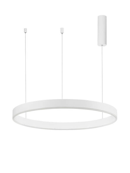 Biurowa lampa wisząca Jaca zwis LED 48W 3000K metalowy biały
