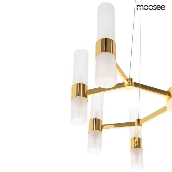 Wisząca lampa dekoracyjna Tubs MSE1501100456 Moosee tuby do salonu złota
