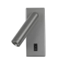Nowoczesna ścienna lampa Nova WL-46376-1-GR LED 2,5W 3000K tuba szara