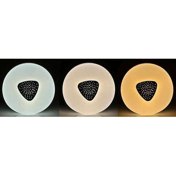 Plafon LAMPA sufitowa DIAMOND 313508 Polux natynkowa OPRAWA geometryczna LED 36W 3000K - 6500K łazienkowa biała