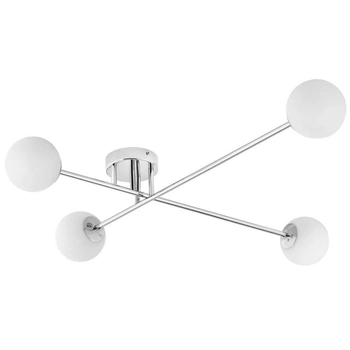 Modernistyczna LAMPA sufitowa ASTRA 10773403 Kaspa loftowa OPRAWA szklane kule balls chrom białe