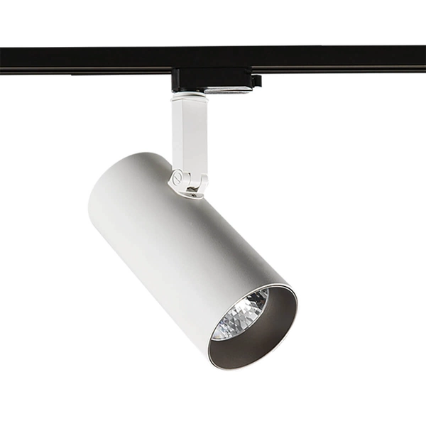 Lampa do systemu szynowego tuba Russo TL7556/28W 4000K WH+GR Italux LED 28W 4000K biała czarna