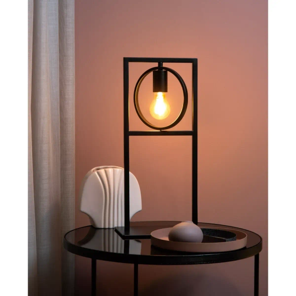 Lampka na stolik SUUS 00527/01/30 Lucide loft do salonu czarna