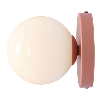 Ścienna lampa kulista BALL 1126C11_S Aldex ball szklana różowa biała