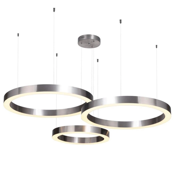 Lampa pierścienie Circle ST-8848-40+60+60 NIKIEL Step LED 85W 3000K podwieszana nikiel
