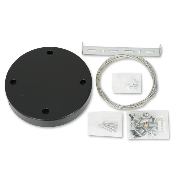 Zawiesie do lamp sufitowych MAQ ML0444 okrągłe czarne