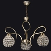 Dekoracyjna LAMPA wisząca VEN W-A 1537/3 metalowa OPRAWA glamour ZWIS na łańcuchu crystal patyna przezroczysty
