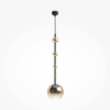 Wisząca lampa Ros MOD227PL-01B1 Maytoni zwis bańki czarna bursztynowa