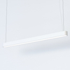Lampa wisząca podłużna Soft 7537 Nowodvorski do jadalni metalowa biała