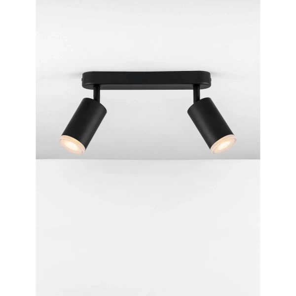 Podwójna regulowana lampa sufitowa ZENFARO LE45677 czarna