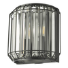 Lampa ścienna kryształowa Naeva NAE0922 Dar Lighting przezroczysta czarna