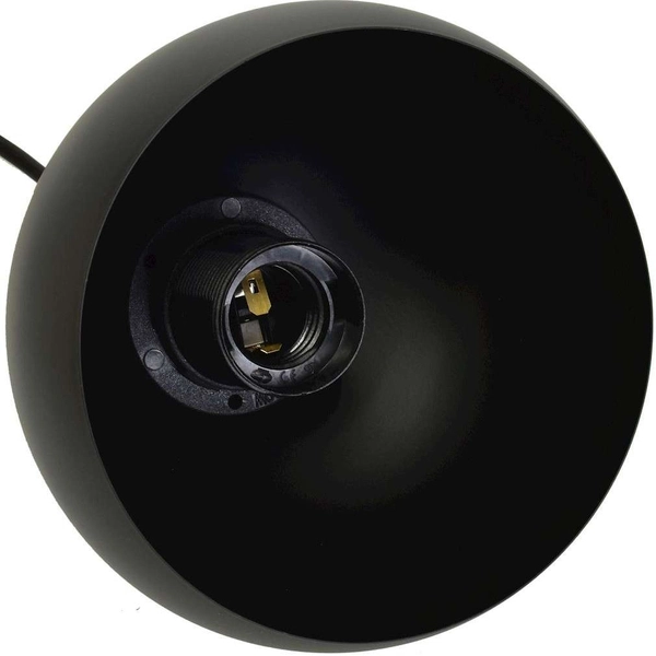 Skandynawska LAMPA wisząca DAMA MLP6580 Milagro kopuły OPRAWA zwis hygge czarny drewno