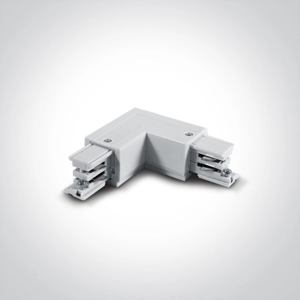 Kątowy łącznik szynowy trójfazowy prawy MYL.00109 biały