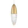 Szklana lampa wisząca Ecrou QN-ECROU-1P-BG LED 10W 3000K do salonu złoty