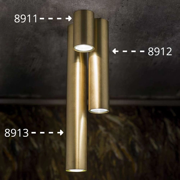 Downlight LAMPA sufitowa EYE S 8911 Nowodvorski metalowa OPRAWA tuba PLAFON mosiądz