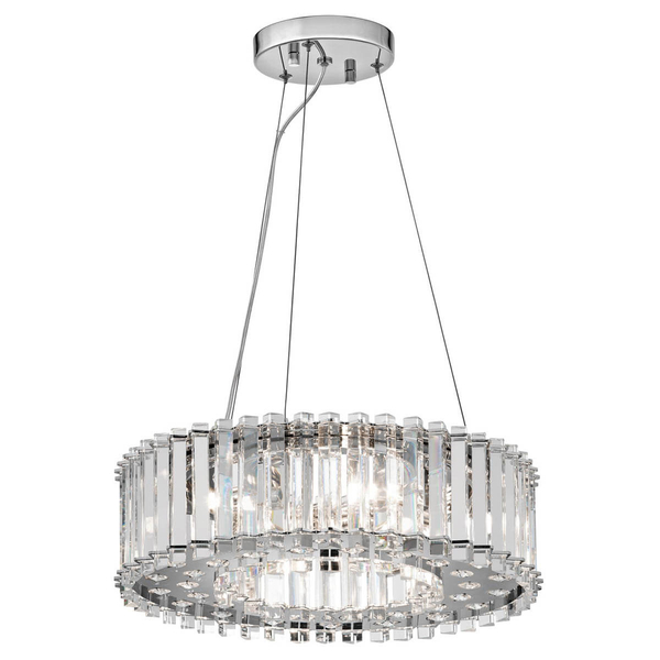 Lampa wisząca Crystal Skye KL-CRYSTAL-SKYE-P-A Kichler glamour IP44 chrom