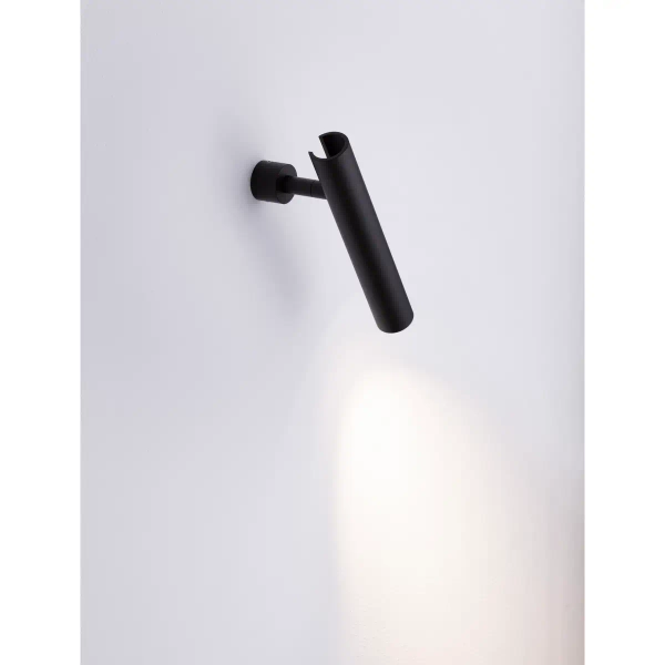 Ścienny cylinder ledowy PONVELA LE45542 LED 6W 3000K czarna