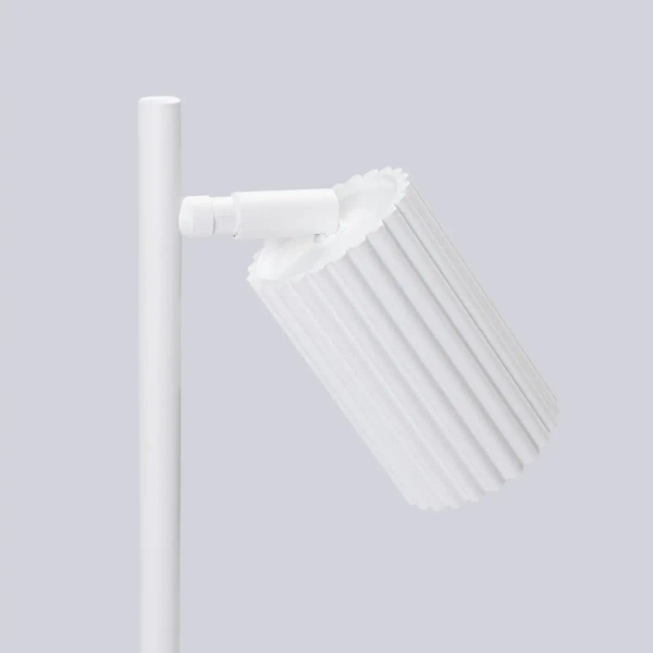 Stołowa lampa z wtyczką KARBON SL.1548 tubka ryflowana biała