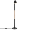 Regulowana lampa podłogowa Theo 2112654003 Nordlux drewniana czarna