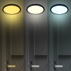 Minimalistyczny plafon MAQ ML0438 LED 18W 3000-6500K IP40 do jadalni czarny