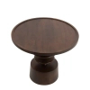Kwadratowy stolik kawowy BRERA MM001501100414 brązowy drewniany 60cm