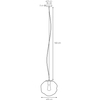 LAMPA wisząca AVIA M 10422108 Kaspa szklana OPRAWA zwis grafitowy