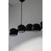 Wisząca lampa nad wyspę Cupolo 108860 metalowa kule molekuły czarna