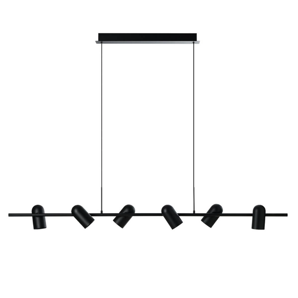 Zwisowa lampa z regulacją VIVI AZ5730 Azzardo wielopunktowa tuba czarna