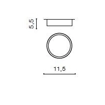 Nowoczesna lampa sufitowa Monza AZ2259 LED 10W do jadalni czarna
