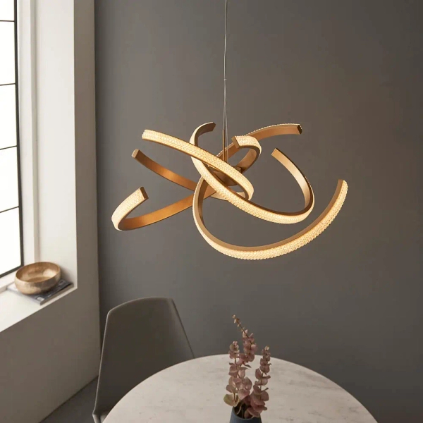 Modernistyczna lampa wisząca Lorenzo 97614 LED 48W 3000K złota
